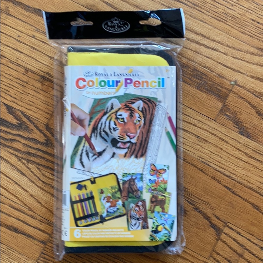 New color pencil by number kit